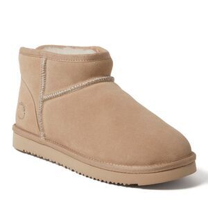 Fireside by Dearfoams Women's Riverland Genuine Shearling Micro Bootie